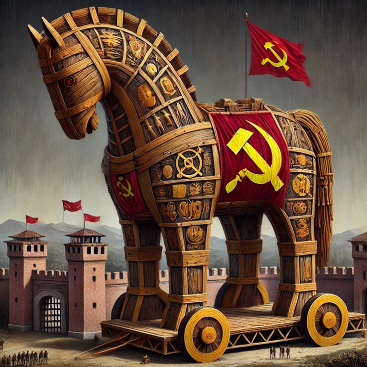 Socialismo camuflado en caballo de Troya